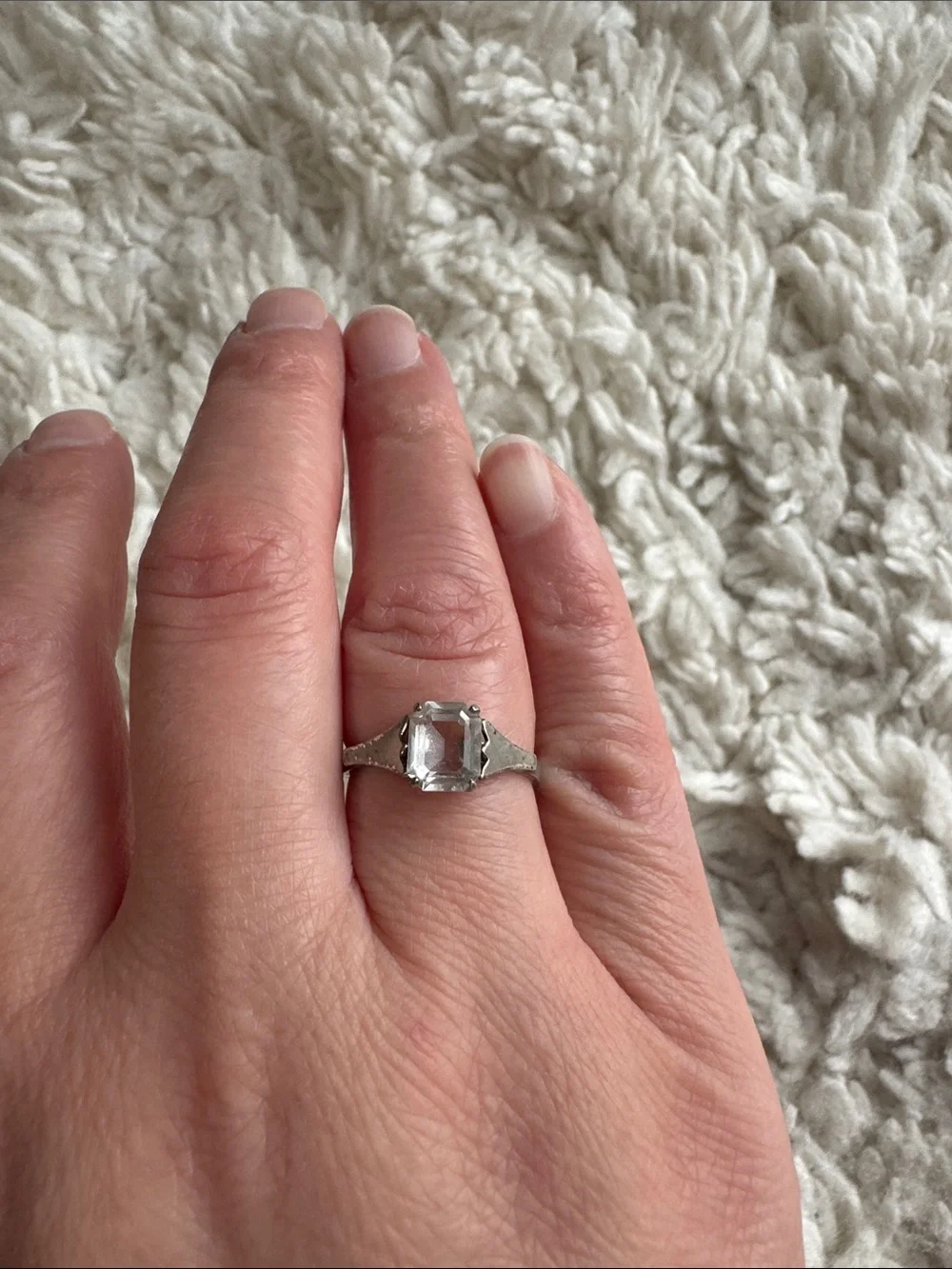 Vintage Emerald Cut Ring
